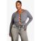 Grande Taille - Cardigan Côtelé À Crochet - Gris Anthracite - 44-46, Gris Anthracite