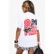 Grande Taille - T-Shirt Oversize À Imprimé St Tropez - Blanc - 44, Blanc