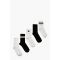 Lot De 5 Paires De Chaussettes De Sport En Tissu Recyclé - Blanc - One Size, Blanc