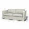 IKEA - Karlanda Sofa Bed Cover, Silver Grey, Cotton - Bemz