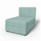 IKEA - Vallentuna Seat Module with Low Back Cover 80x100cm 32x39in, Mineral Blue, Linen - Bemz