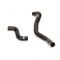 Pro Hoses Two-Piece Coolant Hose Kit - Gloss Black With Jubilee Clips, Black