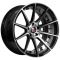 AXE EX16 Alloy Wheels In Black/Polished Face And Barrel Set of 4 - 20x10 Inch ET42 5x115 PCD 72.6mm Centre Bore Black/Polished Face And Barrel, Black