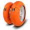 Capit Suprema Spina Motorcycle Tyre Warmers - M/L (115-120-125/17 Front - 180/55-17 Rear), Orange, No, 120/17, 180/(16-17), Suprema Spina, Orange