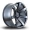 Alpha Offroad Gauntlet Alloy Wheels In Hyper Grey Set Of 4 - 20x9 Inch ET10 6x139 PCD, Grey