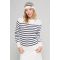 Pull marin rayé Briac - laine mérinos