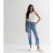 Urban Bliss Blue Ripped Straight Leg Jeans New Look