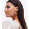 Black Beaded Large Hoop Earrings New Look