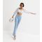 Women's Pale Blue V Front Flared Brooke Jeans New Look