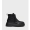 Women's Black Chunky Lace Up Boots London Rebel New Look