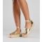 Women's Gold Espadrille Chunky Sandals South Beach New Look