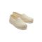 TOMS Cream Canvas Rope Trim Chunky Espadrilles New Look