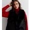 Women's Black Faux Fur Gilet Gini London New Look
