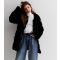 Women's Black Faux Fur Coat Gini London New Look