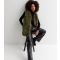 Women's Khaki Faux Fur Gilet Gini London New Look