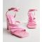 Public Desire Pink 2 Part Square Toe Block Heel Sandals New Look