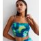 Women's Green Tie Dye Satin Crop Cami Public Desire New Look