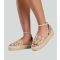 Women's Stone Crochet Flatform Espadrille Sandals South Beach New Look