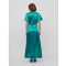 VILA Turquoise Satin V Neck Short Flutter Sleeve Twist Front Maxi Dress New Look