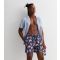 Men's Navy Paisley Swim Shorts Jack & Jones New Look