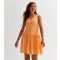 Orange Button Front Dress Name It New Look
