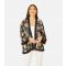 Women's Black Floral Satin Kimono Mela New Look