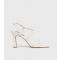 Women's White Leather-Look Strappy Block Heel Sandals London Rebel New Look