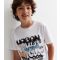 White Graffiti Logo T-Shirt School KIDS ONLY New Look