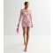 Pink Vanilla Pink Abstract Cut Out Mini Dress New Look