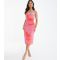 Women's Petite Bright Orange Tie Dye Midi Dress Quiz New Look