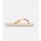 Women's Tan and Gold Anatomica Flip Flops Ipanema New Look