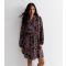 Women's Navy Abstract Print Long Sleeve Mini Dress JDY New Look