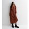 Women's Rust Floral V Neck Midaxi Dress JDY New Look
