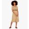 Women's Yellow Ditsy Print Midi Dress Apricot New Look