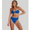 Women's Blue Ribbed Bikini Set South Beach New Look
