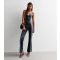 Women's Black Colour Block Flared Trousers Pink Vanilla New Look