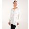 Women's White Fine Knit Faux Pearl Star Jumper Blue Vanilla New Look