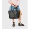 Black Leather-Look Flame Tote Bag Skinnydip New Look