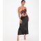 Women's Petite Black Satin Maxi Skirt Quiz New Look