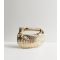 Gold Metallic Woven Grab Handle Bag Public Desire New Look
