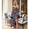 Women's Black Paisley Strappy Wrap Midi Dress AX Paris New Look
