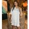 Women's Off White Frill Mini Shirt Dress AX Paris New Look