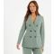 Women's Light Green Double Breasted Blazer Quiz New Look