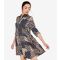 Women's Navy Patchwork Mini Dress Apricot New Look