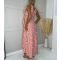 Missfiga Pink Spot Wrap Midi Dress New Look