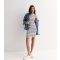 Women's White Cotton Stripe Racer Mini Dress New Look