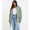 Women's Plus Size Light Green Belted Utility Jacket Curves Quiz New Look