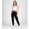 Women's Black Double Band Joggers Pineapple New Look