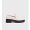 Women's Cream Chunky Loafers London Rebel New Look