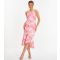 Women's Pink Floral Midi Dress Quiz New Look